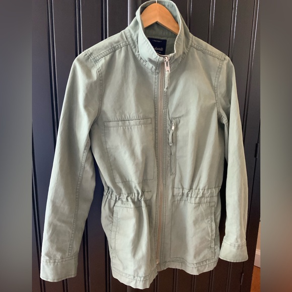Madewell Women's Olive Utility Jacket Size Medium - Picture 3 of 9